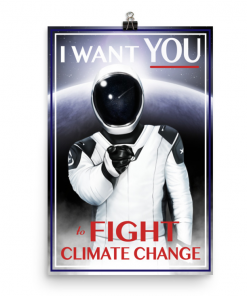 Starman wants you to fight climate change.